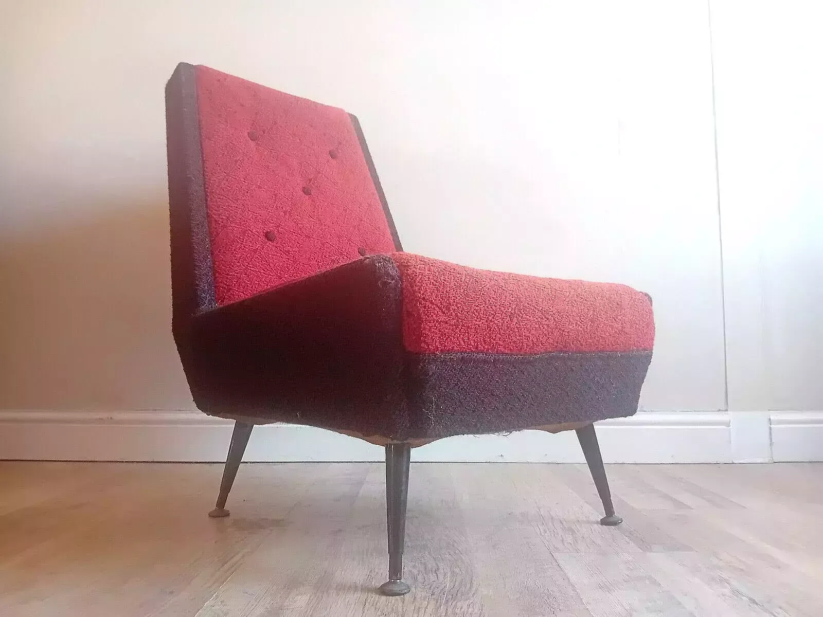 Original 1960's Sputnik Era Mid Century Lounge Chair /Easy Chair / Bedroom Chair photo vinterior