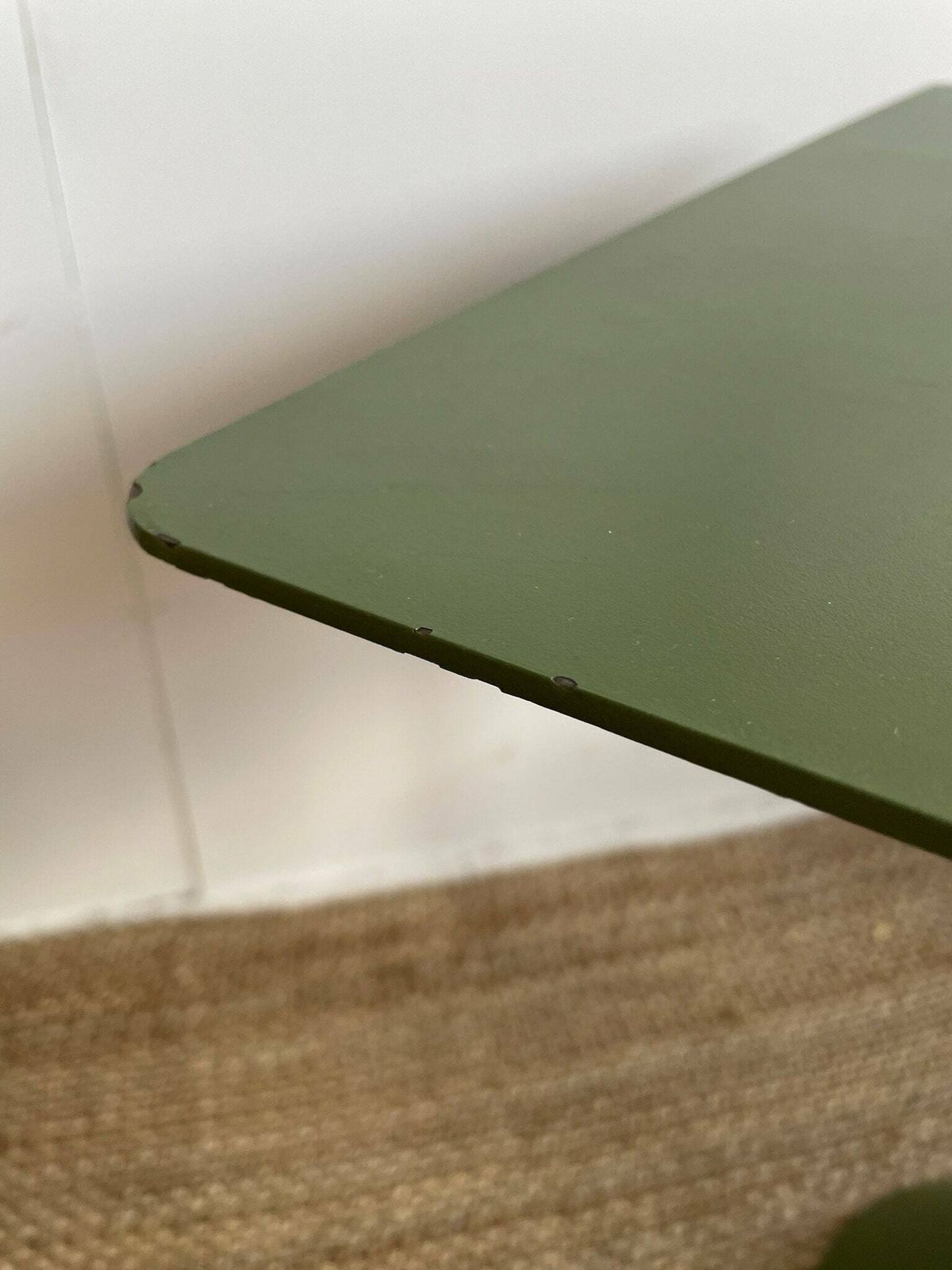 Hay Palissade Bouroullec Cone Outdoor Garden Table With Square Top In Dark Olive Green photo 295.0