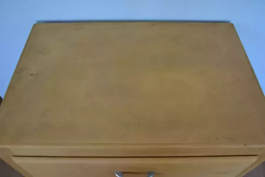 Mid Century Plywood Chest Of Drawers photo Furniture