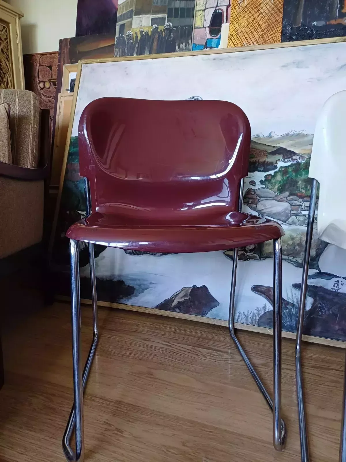 Six Mid Century Model Sm400k Chairs Designed By Gerd Lange West Germany 1980 photo Furniture
