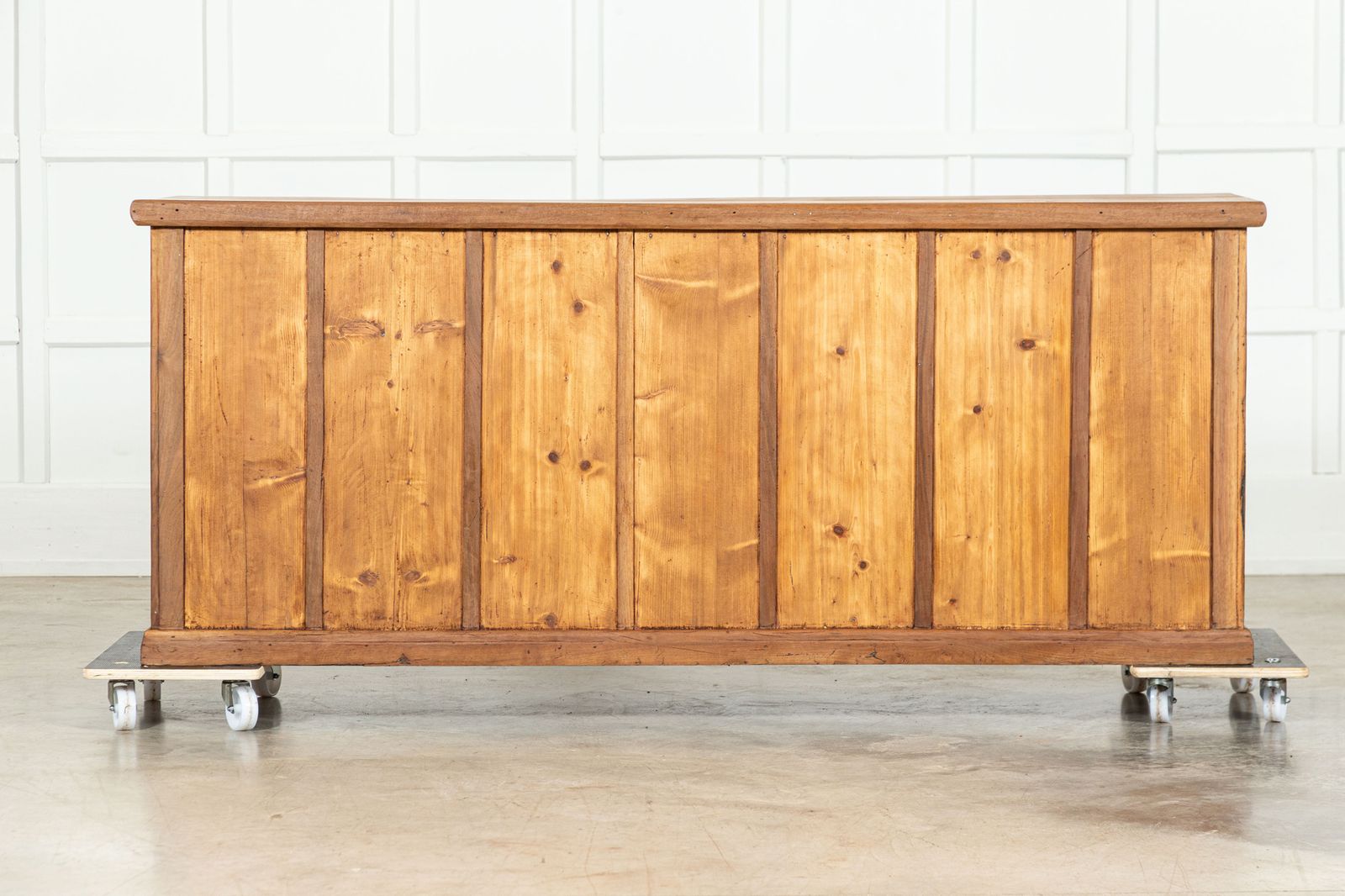 Furniture Large 19thc English Mahogany Bank Drawers photo