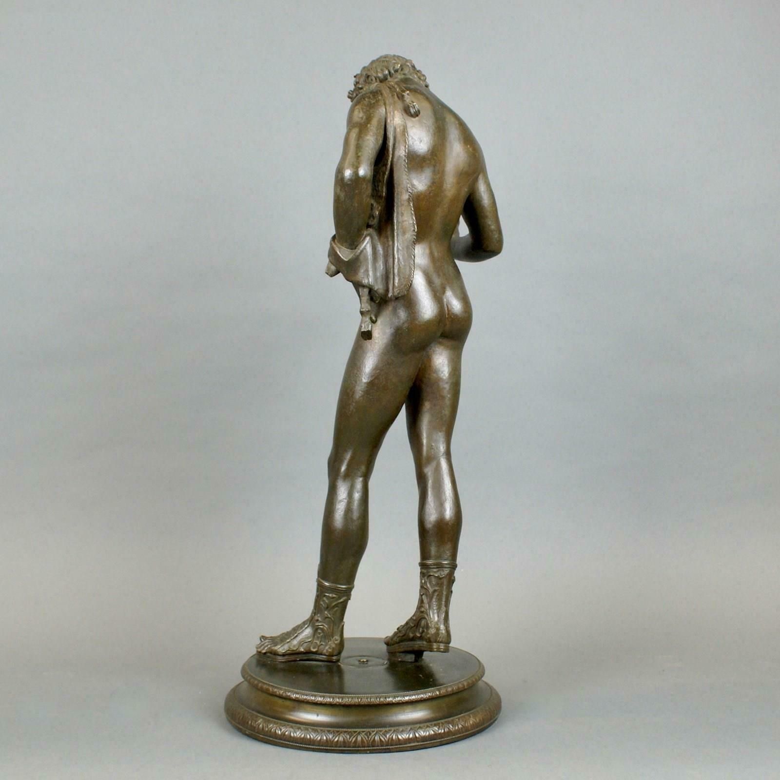 Bronze A Figure Of Bacchus Copied From Pompeian Original photo for sale