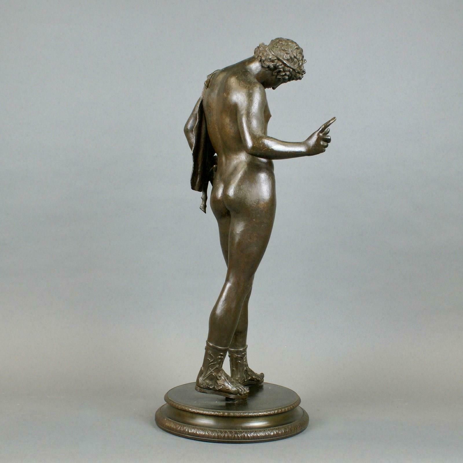 Bronze A Figure Of Bacchus Copied From Pompeian Original photo 3575.0