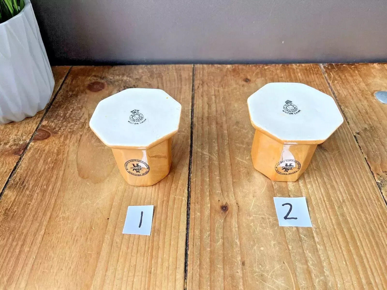 Home Decor 1 Orange Lustre Wilton China Aghj Felix The Cat Matches Holder Match Spill Vase photo