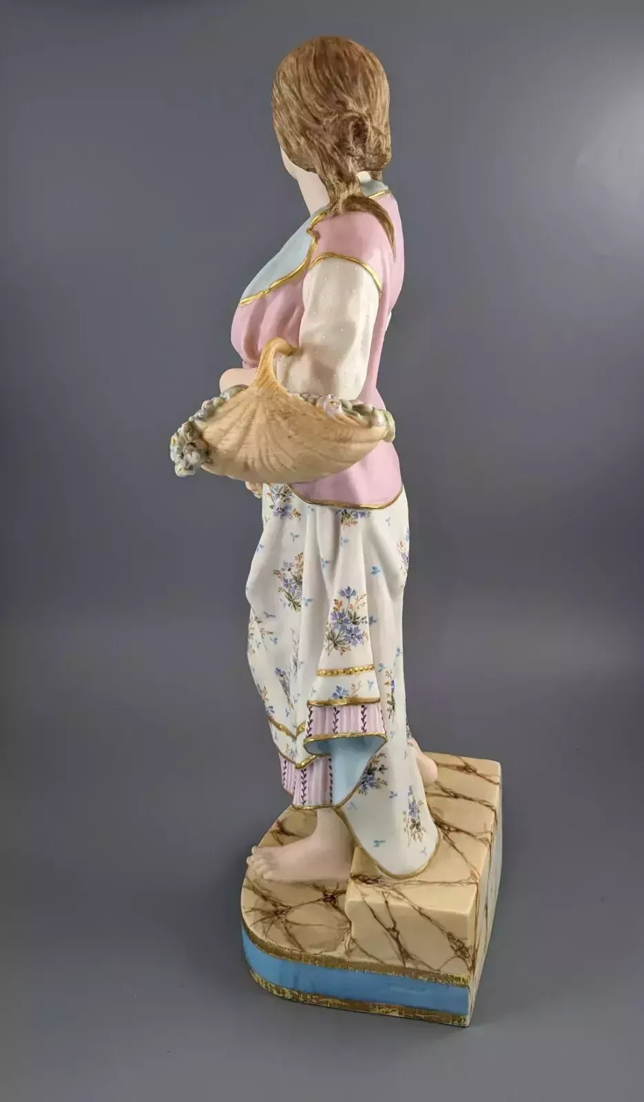 A Copeland Coloured Parian Figure 'Adversity' ,C.1870,Very Rare. photo 550.0