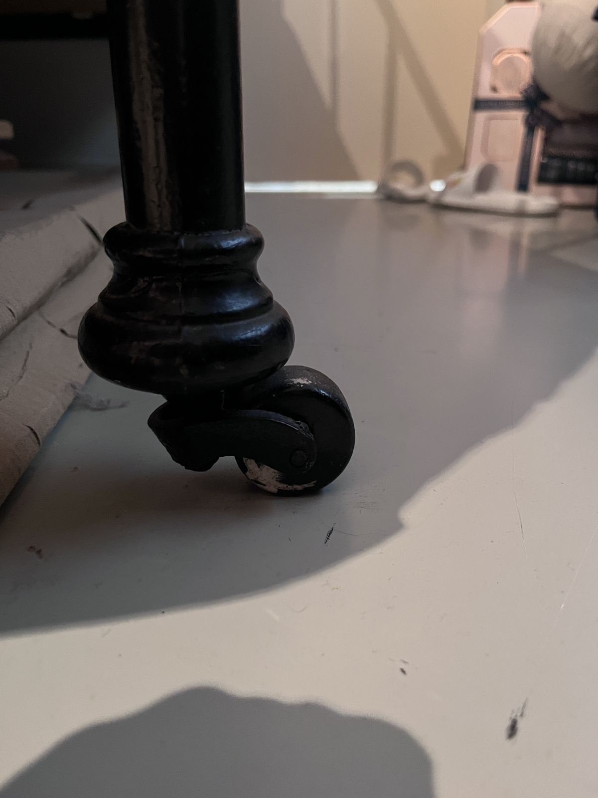 Victorian Cast Iron + Brass Double Bed With Base, Wheels/Castors And Mattress (Seventh Heaven) photo 595.0