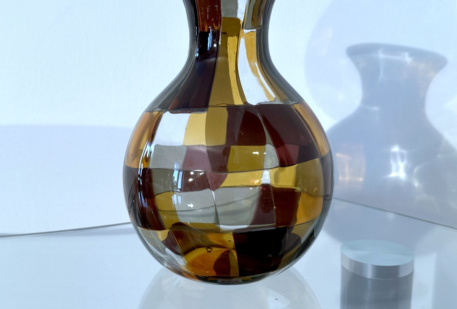 Venini   Vase By Fulvio Bianconi Mod. Pezzato ' Istanbul ' 1950   Acid Signature photo furniture