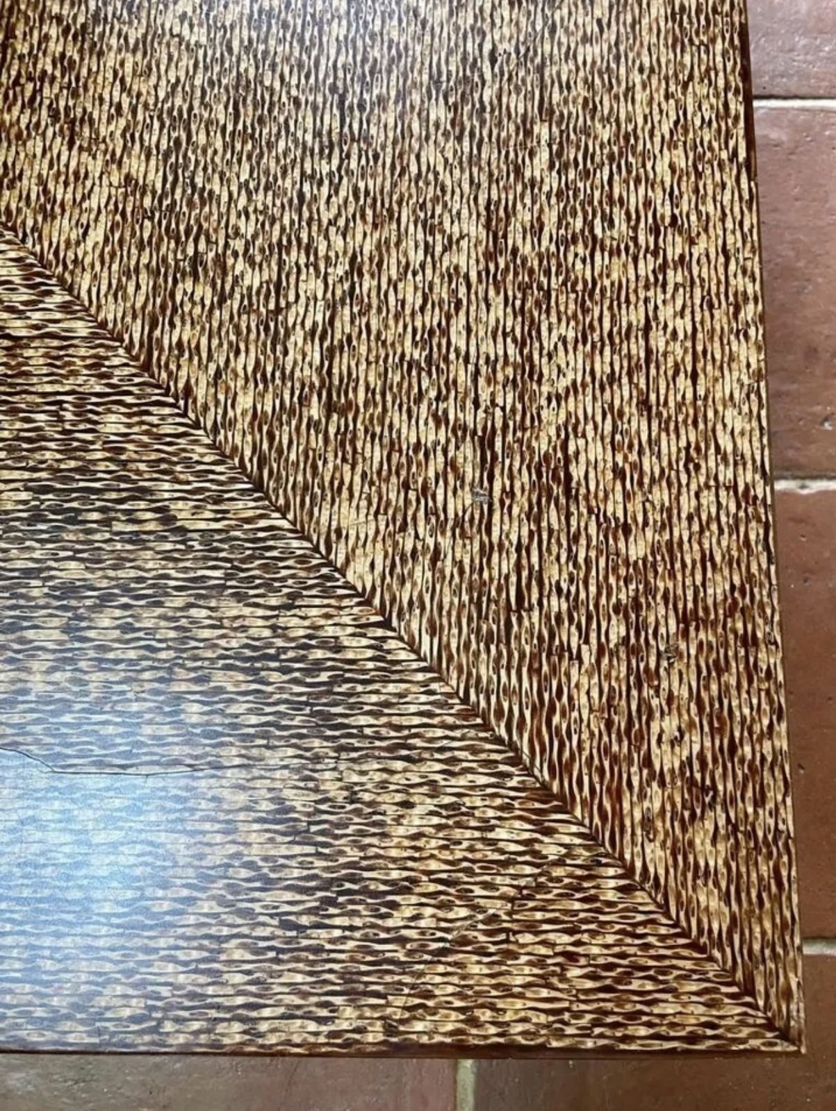 Andrew Martin Coffee Table, Wood And Acrylic   Sold As Seen A Few Cracks photo Furniture