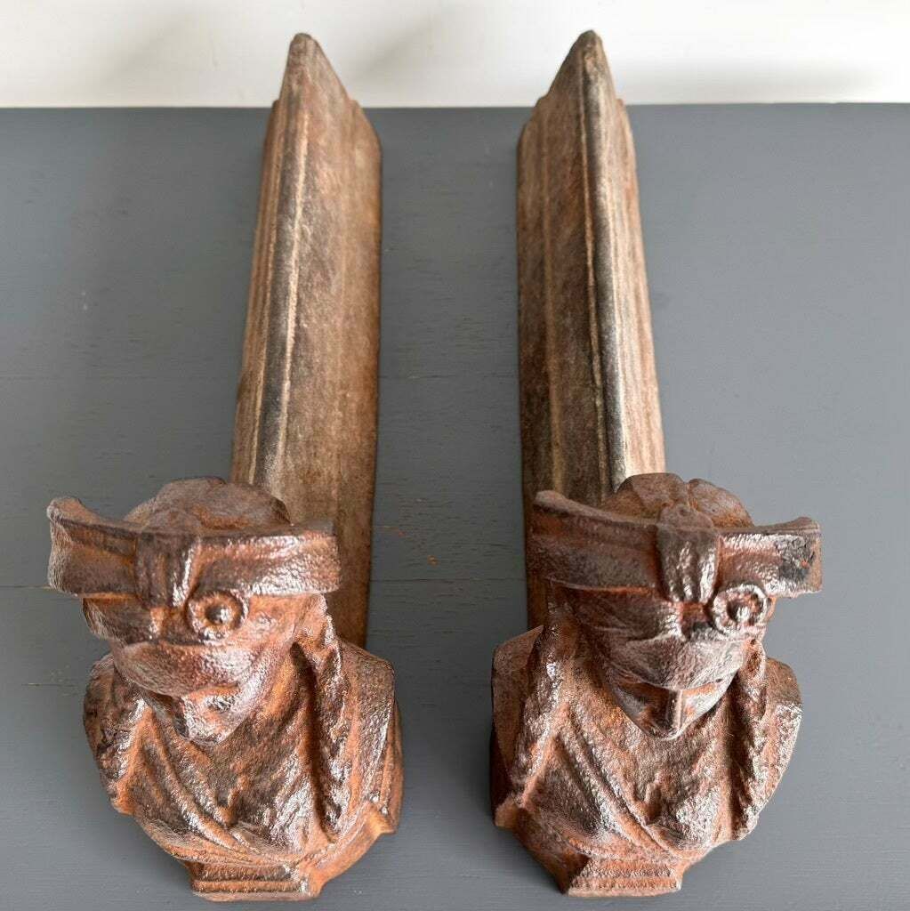 A Pair Of Circa 1900 French Fire Dogs/Andirons photo Art