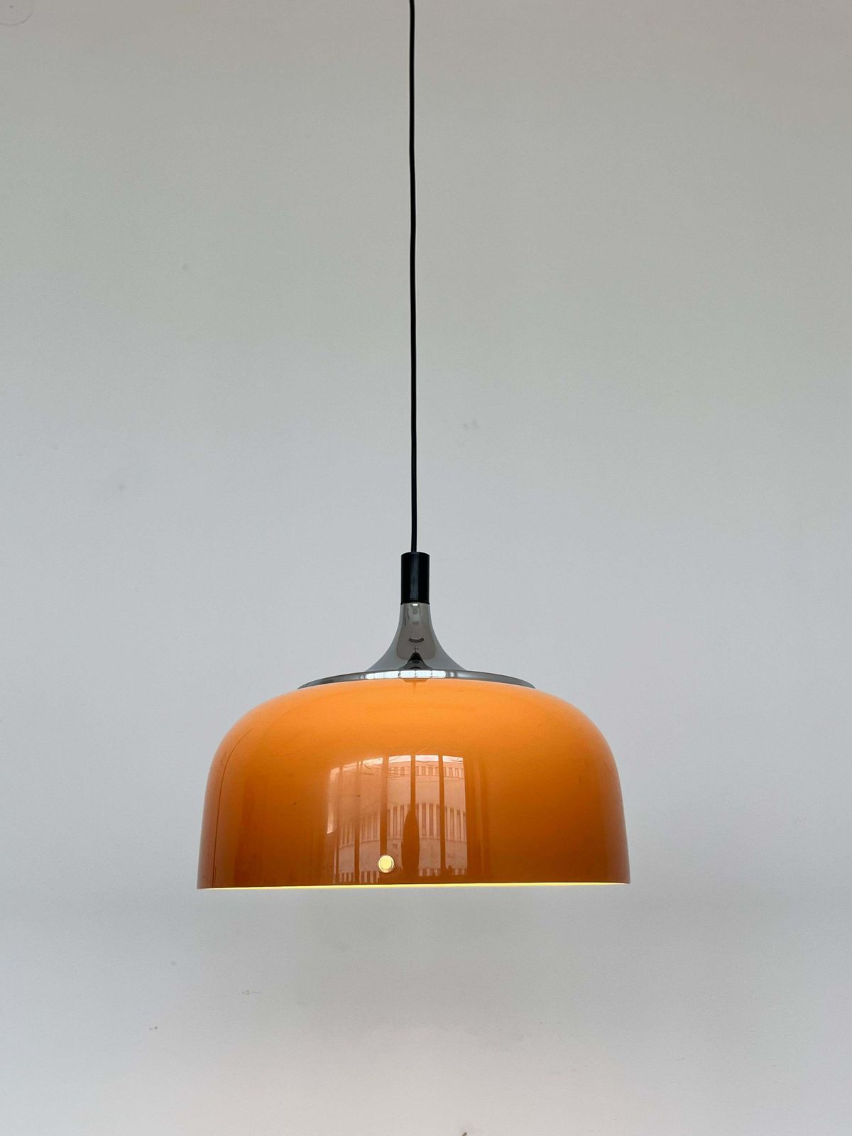 Midcentury Plastic Design Pendant Meblo, Harvey Guzzini, Italy, 1970s photo buy