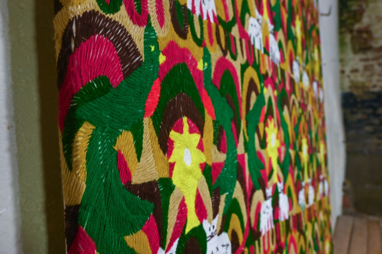 A Large Early 20th Century Woven Tapestry   Central America photo buy