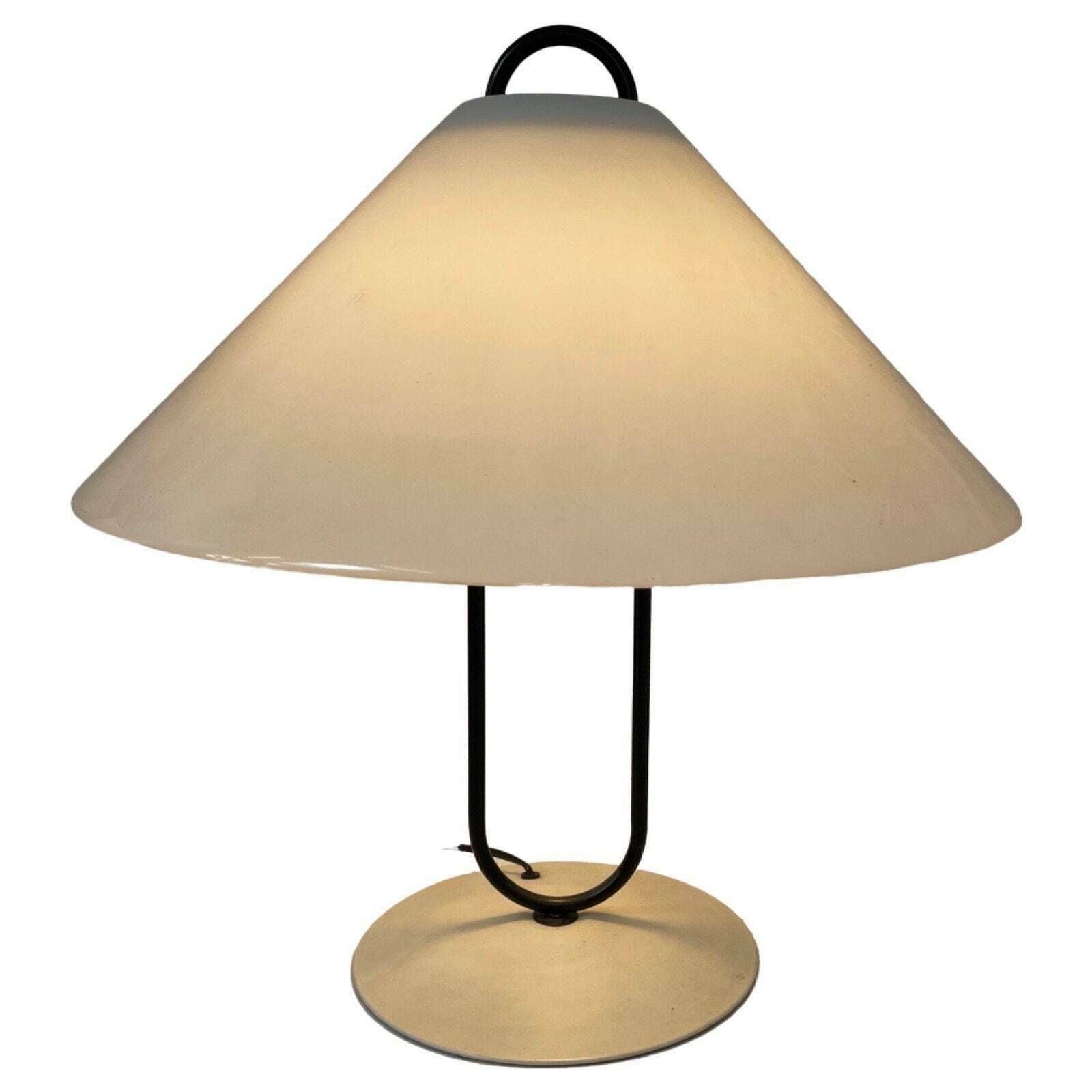 Pop Art / Space Age Design   Mushroom Lamp With White Plexi Shade And Metal Base photo furniture