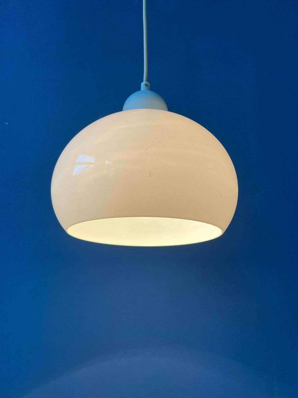 Kleine Witte Space Age Paddenstoellamp