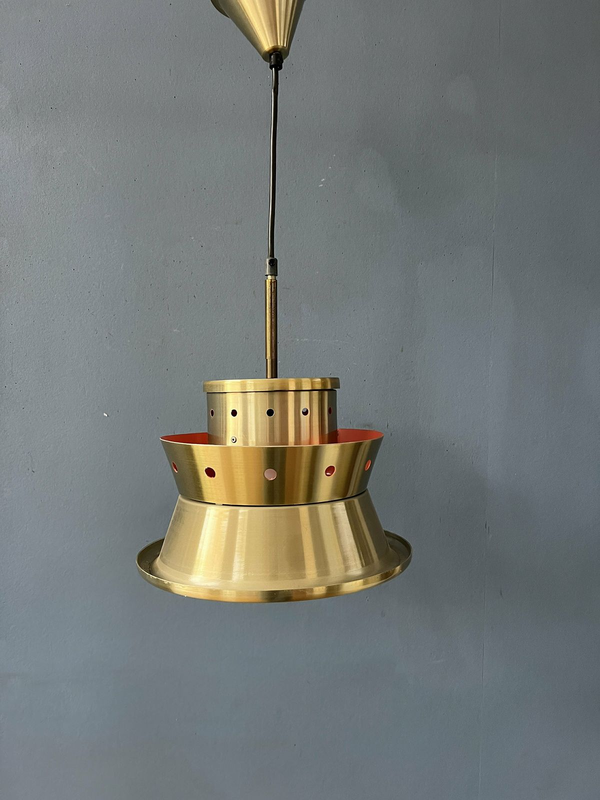 Metallic Doria Leuchten Space Age Hanglamp photo vinterior