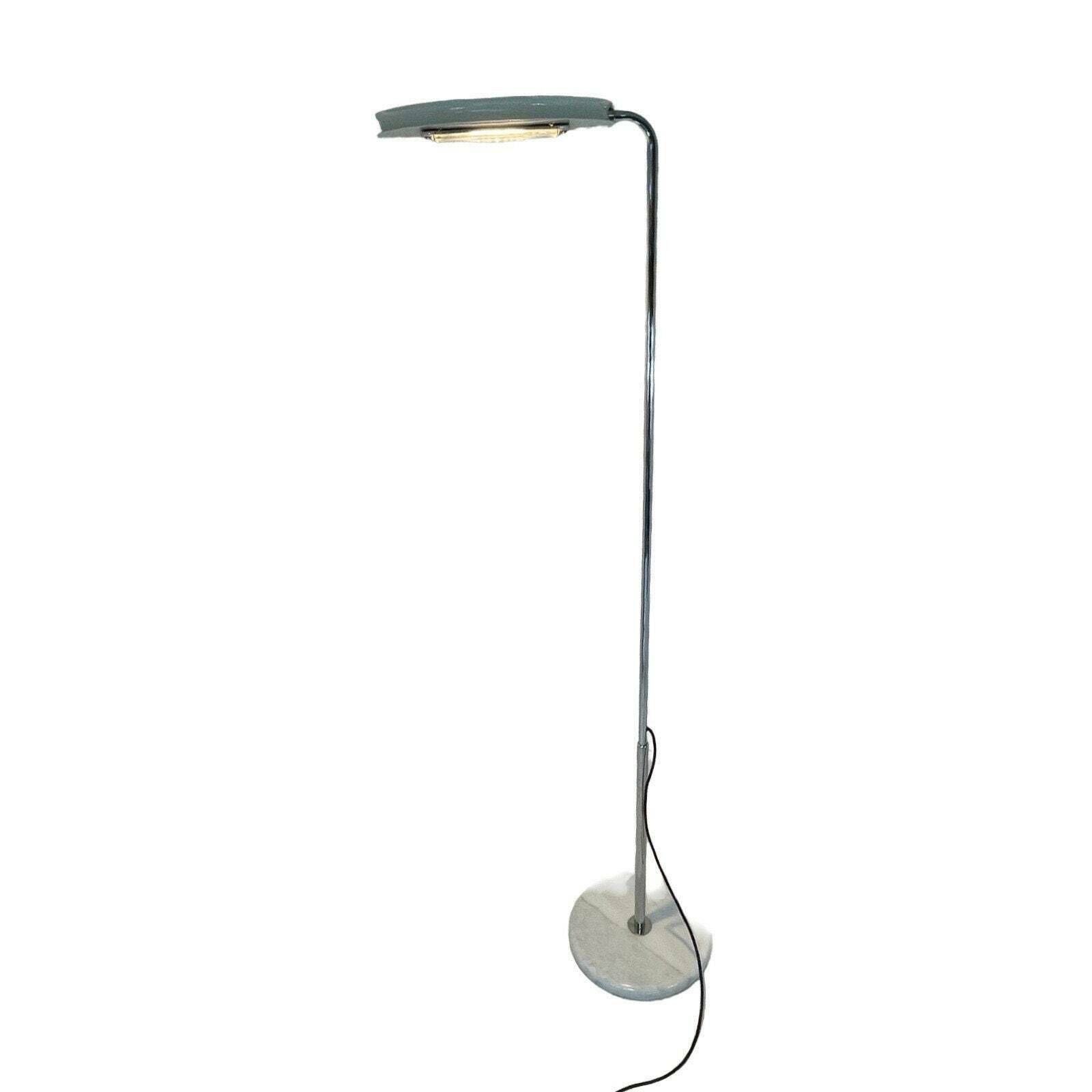 Bruno Gecchelin For Skipper And Pollux   Mezzaluna Floor Lamp   1970s   In Very Good Condition, Original And Marked   Marble Foot photo furniture