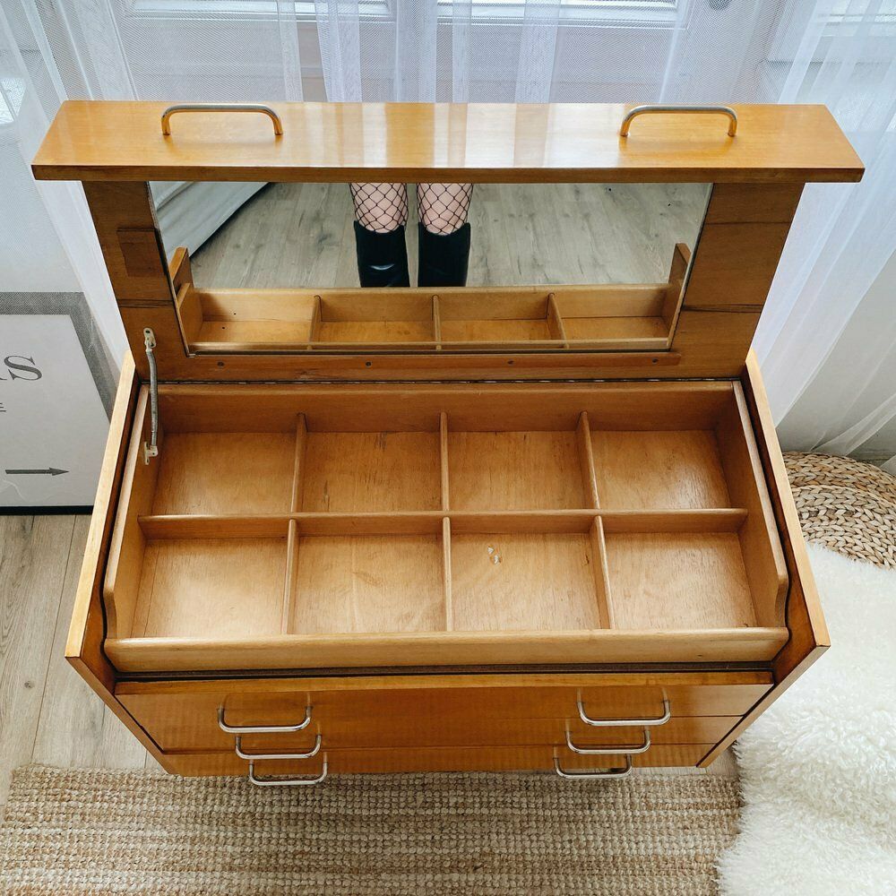 photo for sale Vintage Wooden Cabinet From Up Zavody, 1960