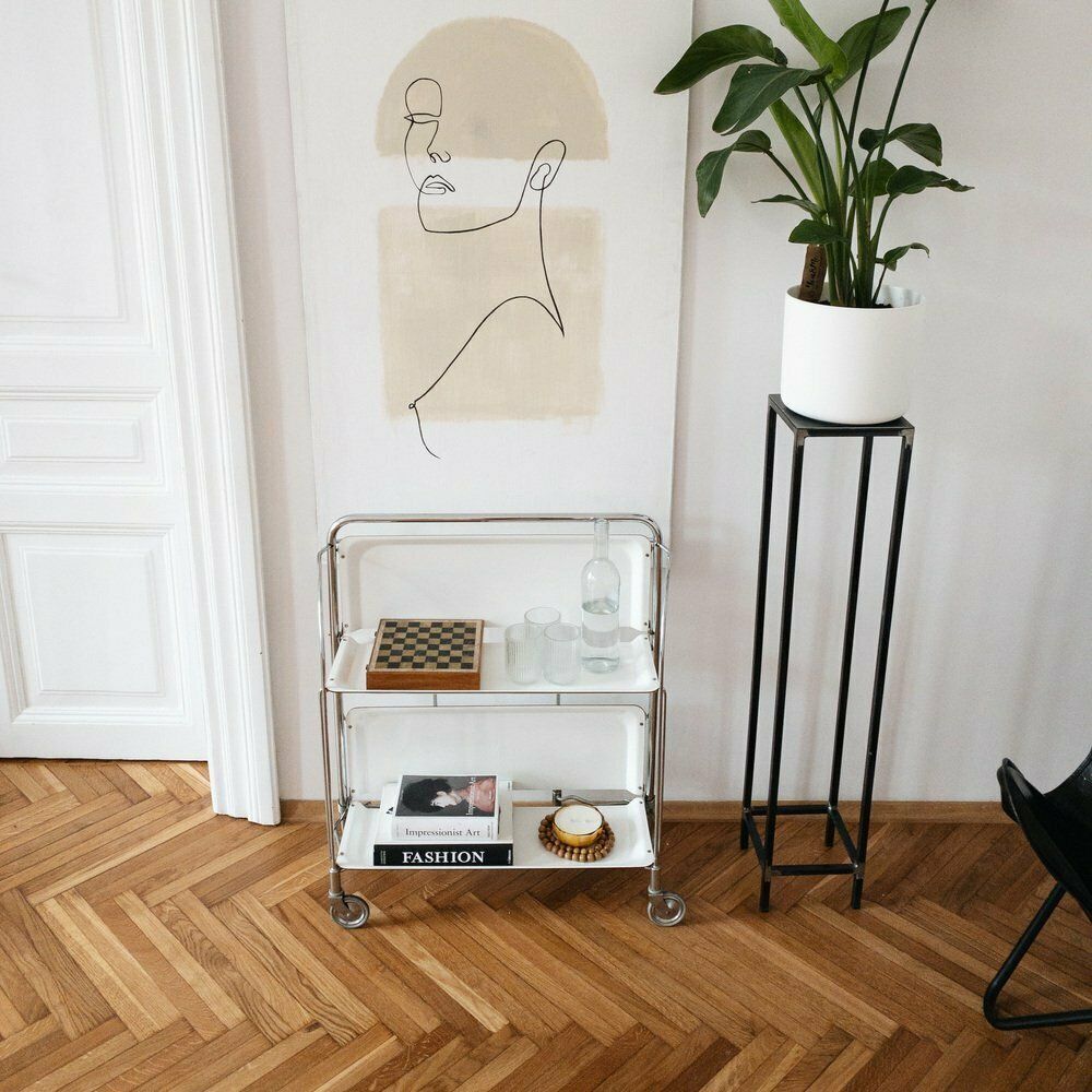photo for sale Mid Century Modern German Bar Cart, 1970s