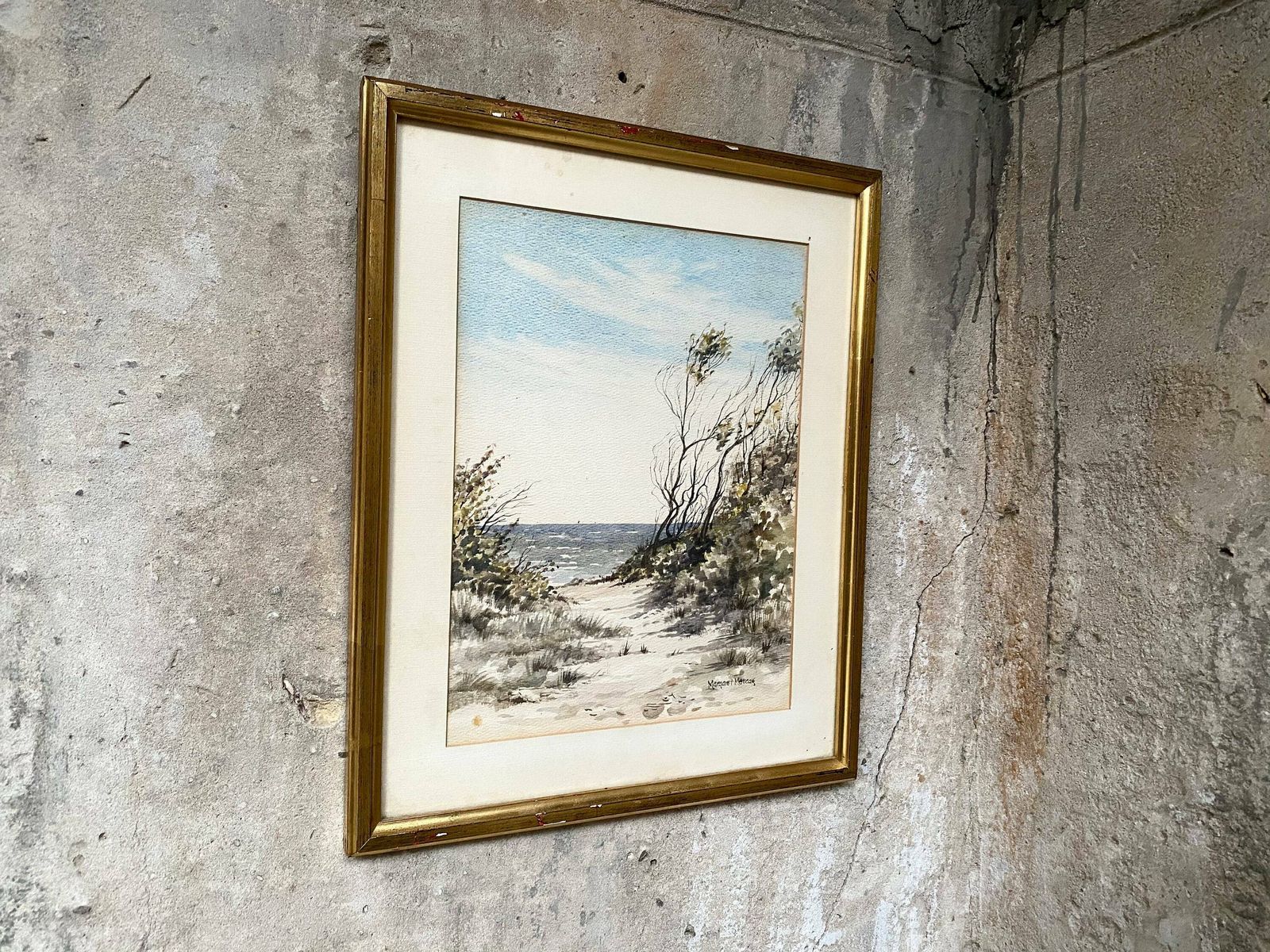 Original Signed Watercolour Painting   'Hampton Foreshore'   Victoria, Australia photo 125.0