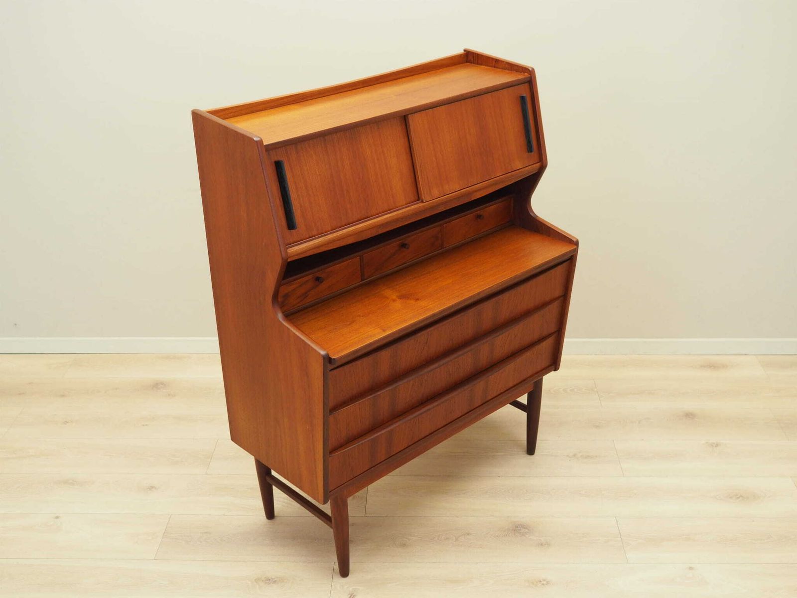 Teak Secretary, Danish Design, 1970s, Production: Denmark photo vintage