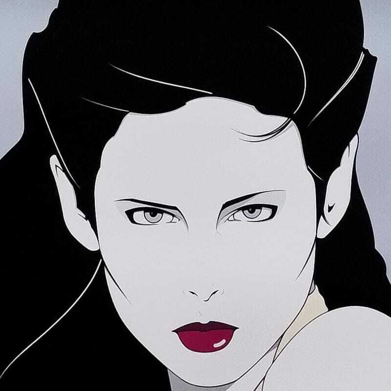 1980s Original Gorgeous Patrick Nagel "The Book" Lithograph. photo furniture