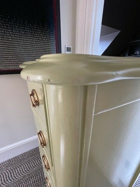 Vintage French Provincial Chest Of Drawers   Soft Green photo Furniture