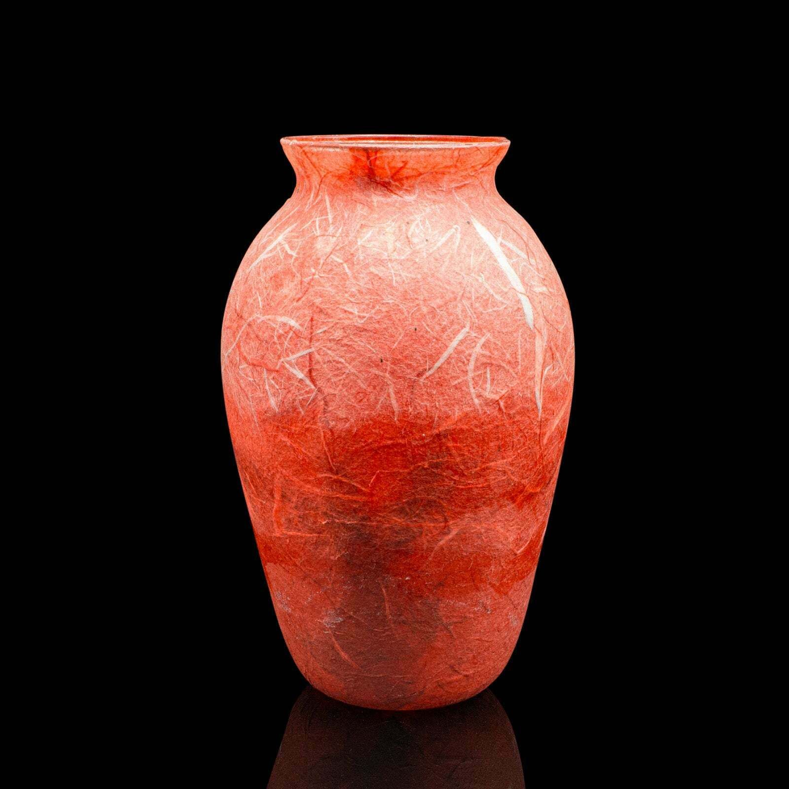 Pair Of Contemporary Decorative Flower Vases, English, Art Glass, Posy Sleeve photo for sale