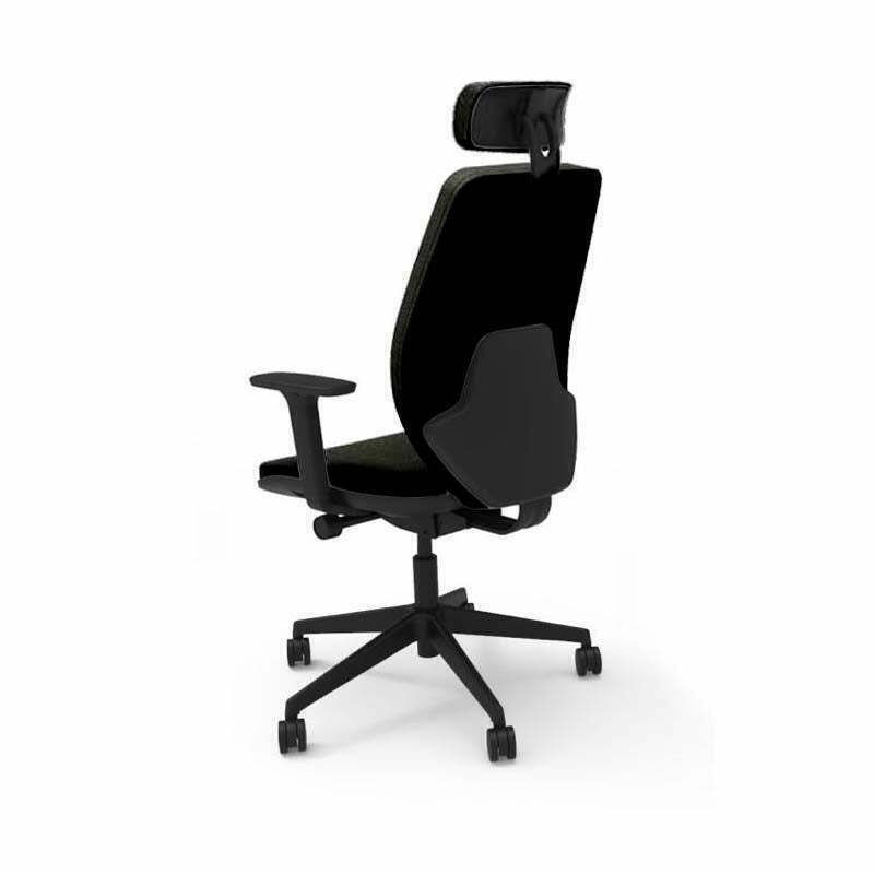 The Office Crowd: Hide Office Chair With Headrest   Refurbished photo furniture