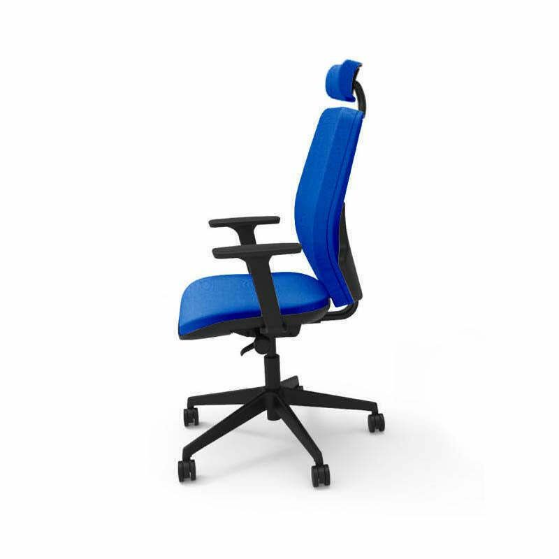 The Office Crowd: Hide Office Chair With Headrest   Refurbished photo for sale