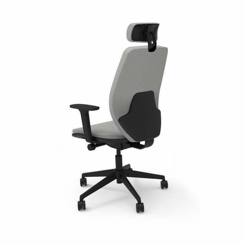 The Office Crowd: Hide Office Chair With Headrest   Refurbished photo vintage