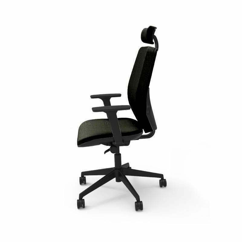photo vintage The Office Crowd: Hide Office Chair With Headrest   Refurbished