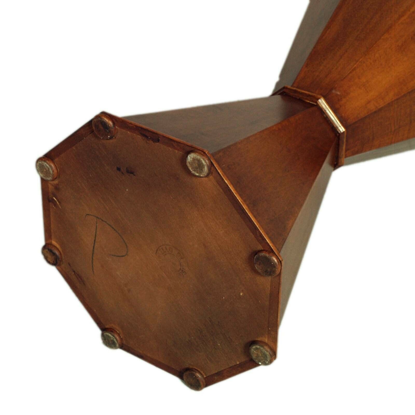 Hourglass Shaped Masonic Column In 1930s Wax Polished Walnut photo 2500.0