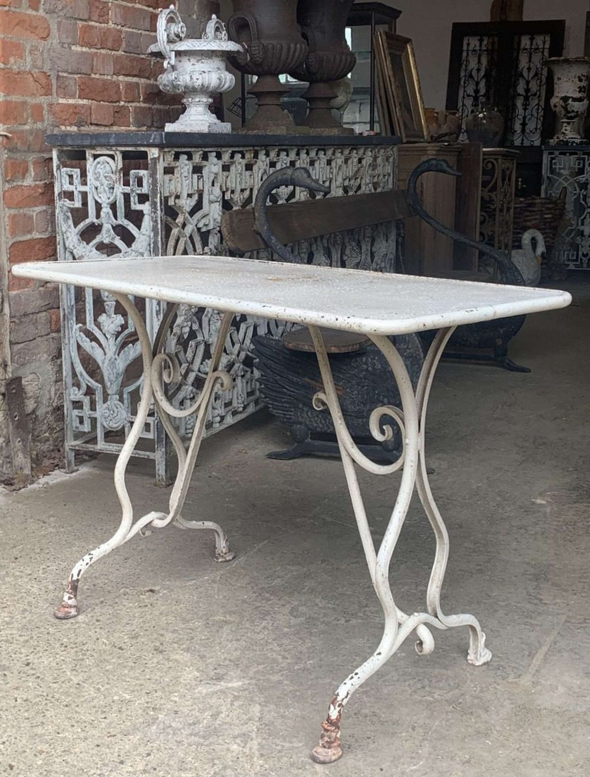 Antique French Arras Garden Table photo furniture