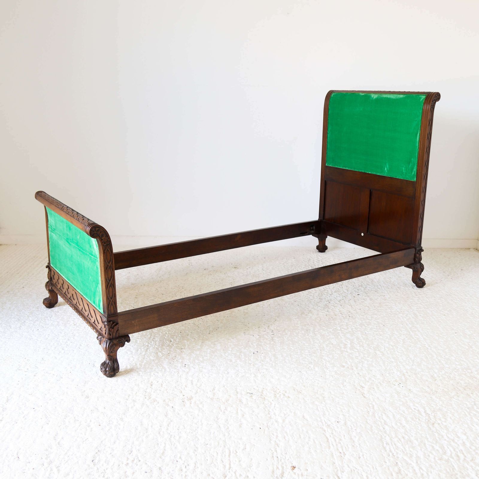 photo for sale C 1900 Pair Of Heal's Of London Mahogany Bedframes   All Original