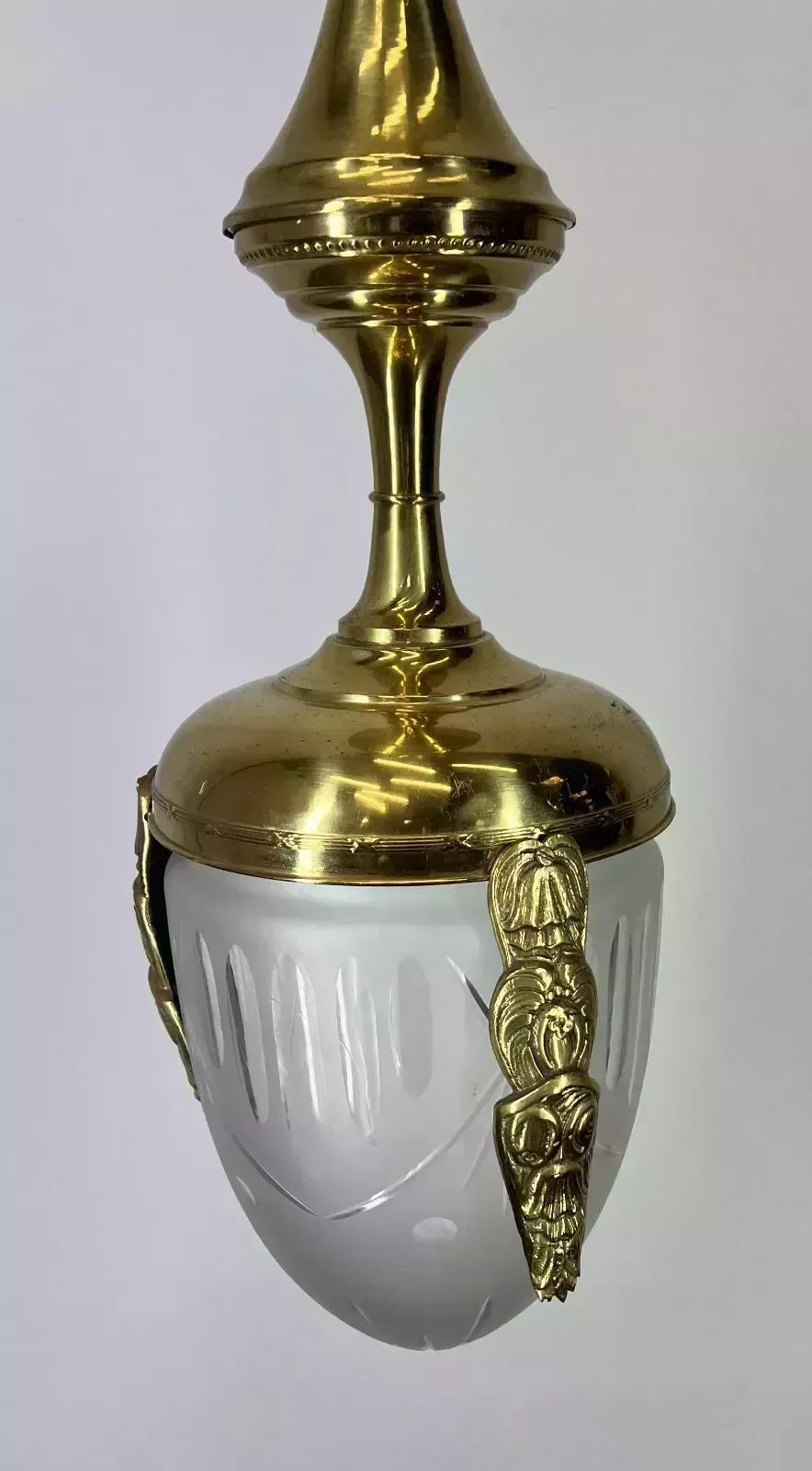 Stunning Ceiling Lamp Made Of Brass Pendant Chandelier photo vinterior