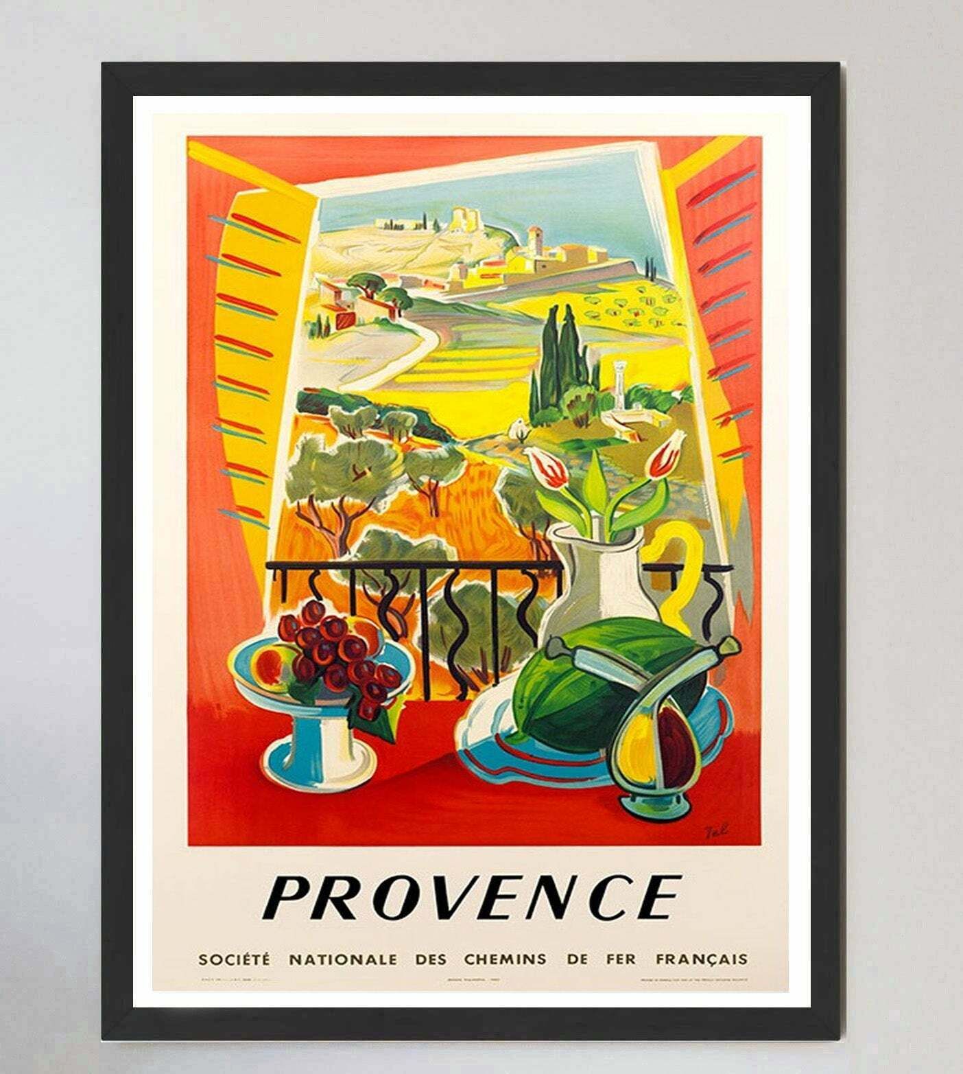 Original Vintage Poster Provence   Sncf photo furniture