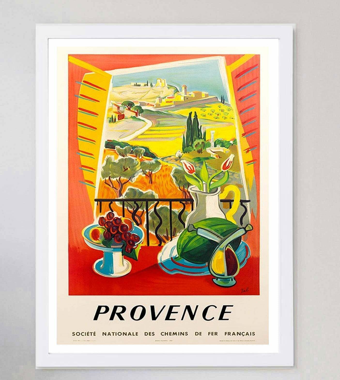 Original Vintage Poster Provence   Sncf photo for sale