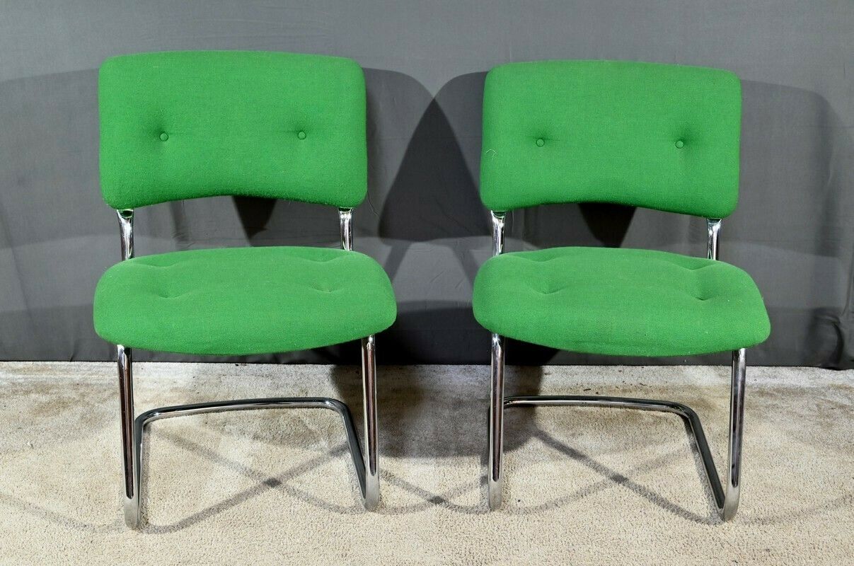 Pair Of Chairs, Attributed To Steelcase Strafor – 1970
