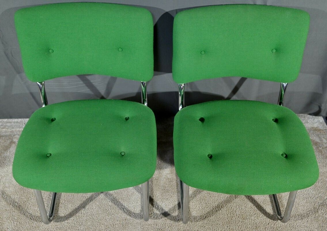 Pair Of Chairs, Attributed To Steelcase Strafor – 1970 photo Furniture