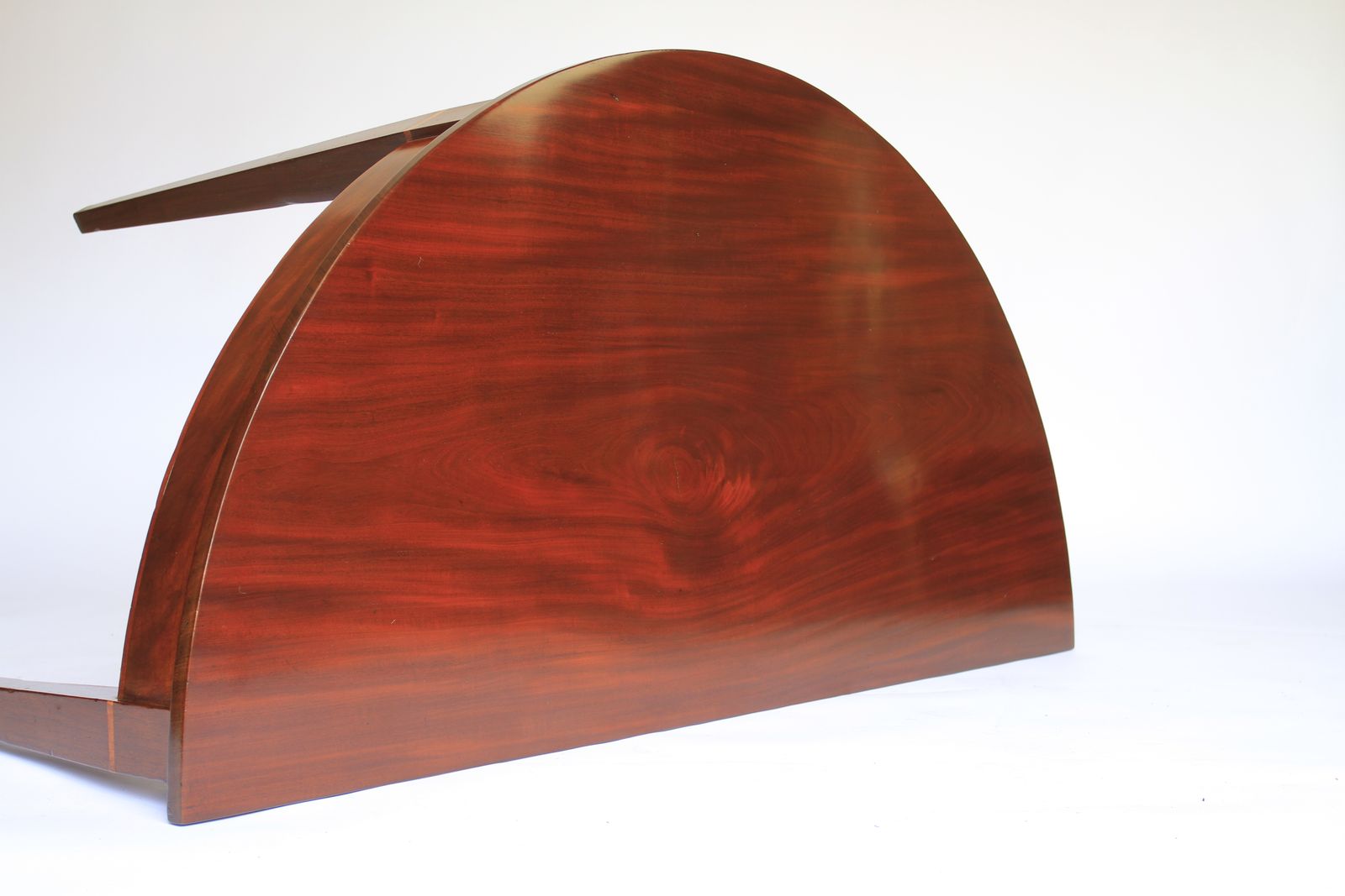 Pair Georgian Mahogany  Demi Lune Console Tables photo for sale