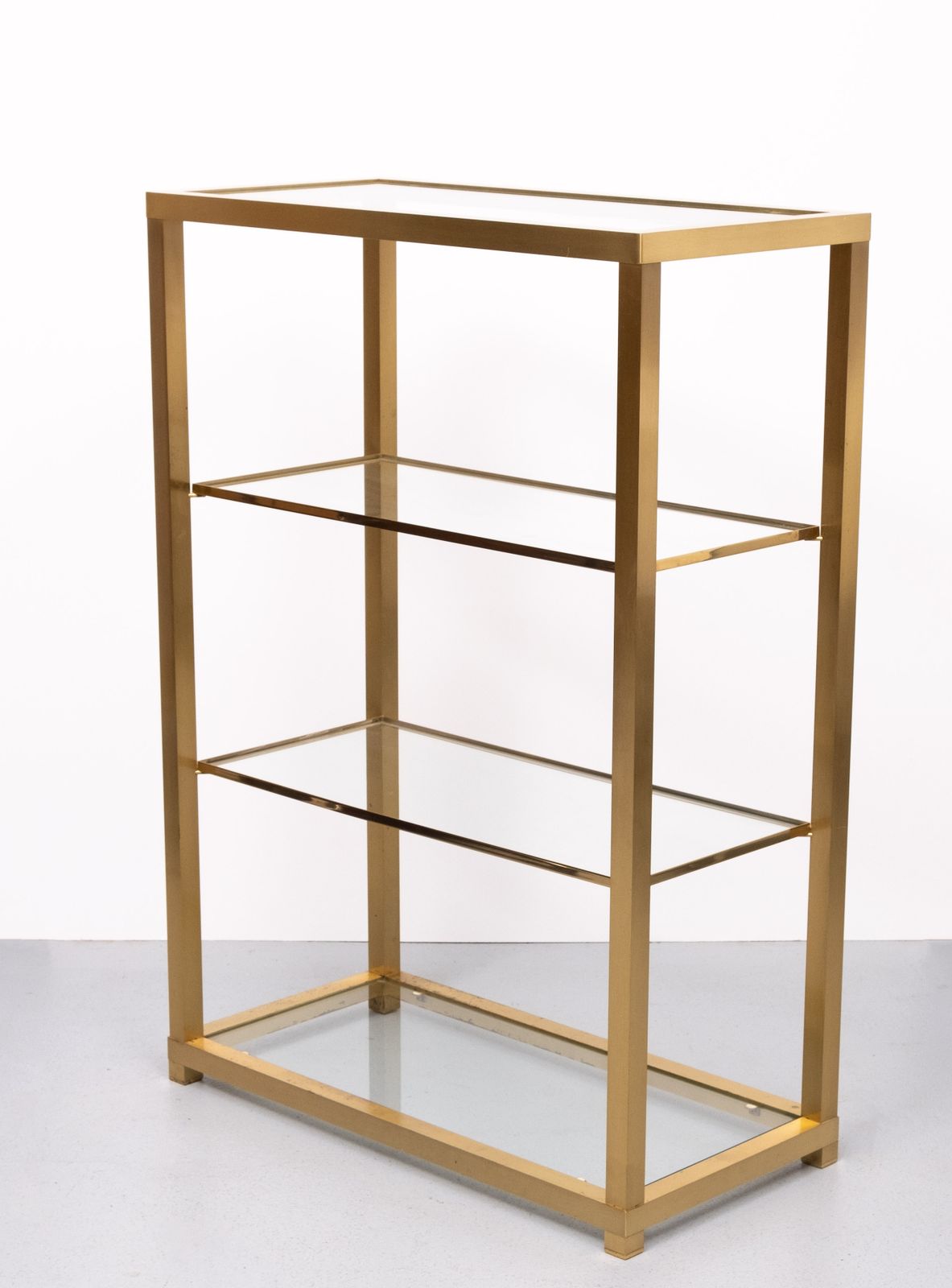 Brass And Glass Cabinet. Italy 1970s