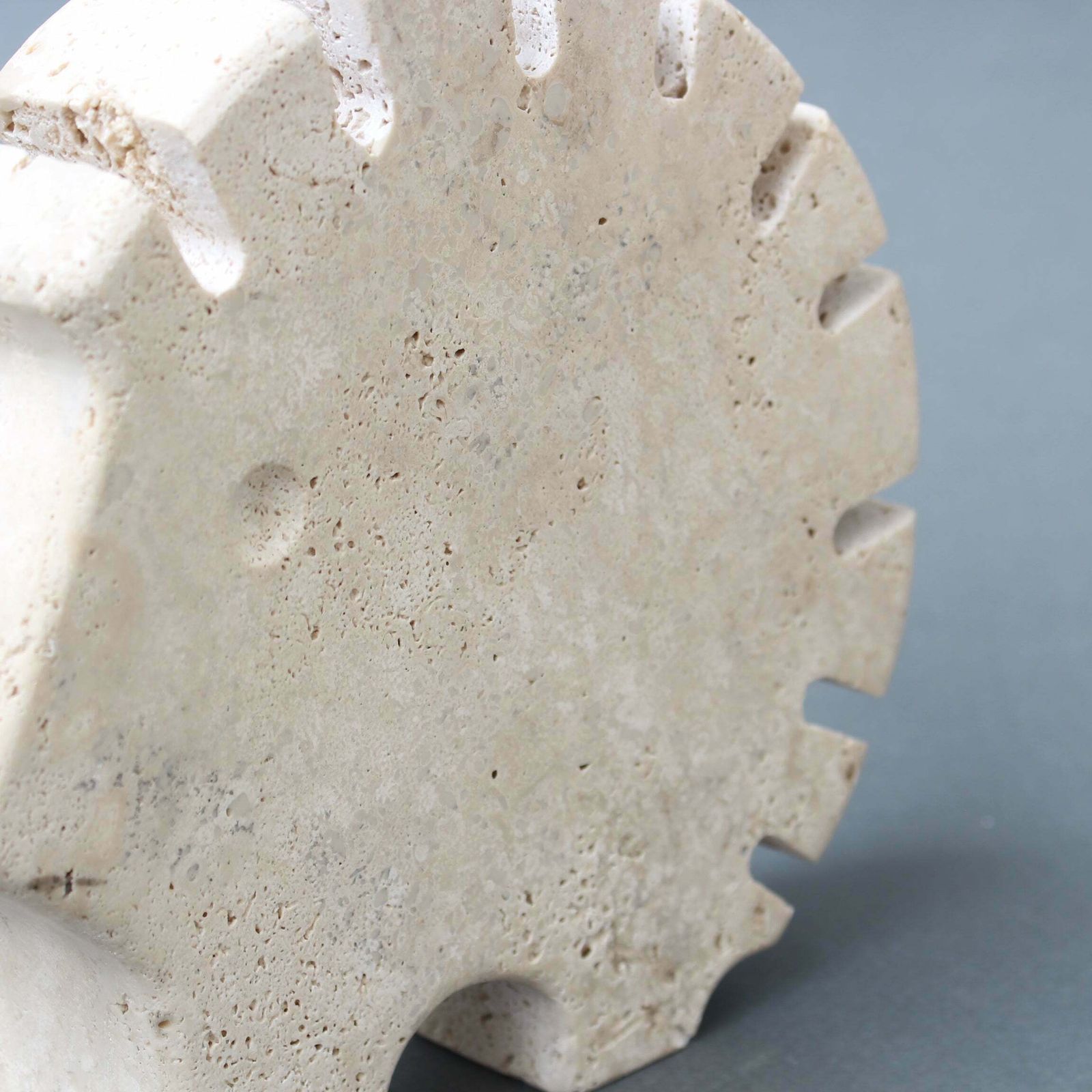 photo for sale Vintage Italian Travertine Porcupine Table Sculpture By Mannelli Bros (Circa 1970s)