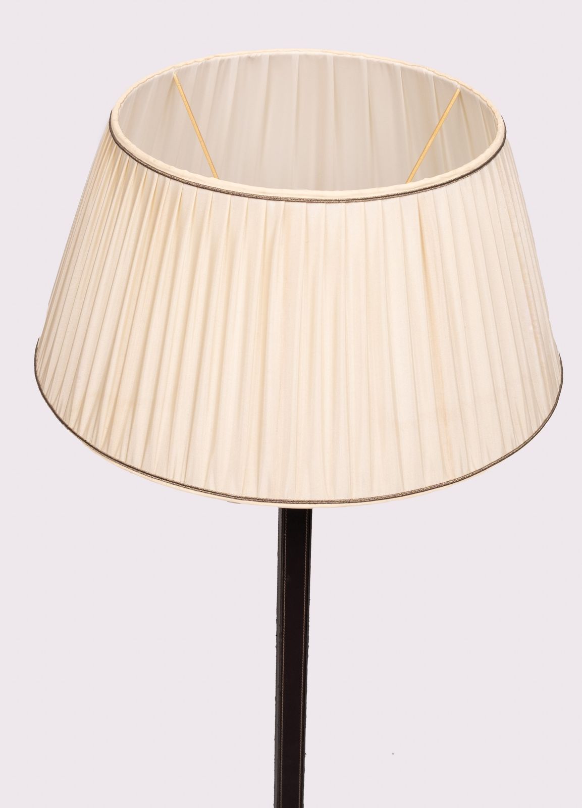 photo furniture Stich Leather Floor Lamp Manufactured By Sce France