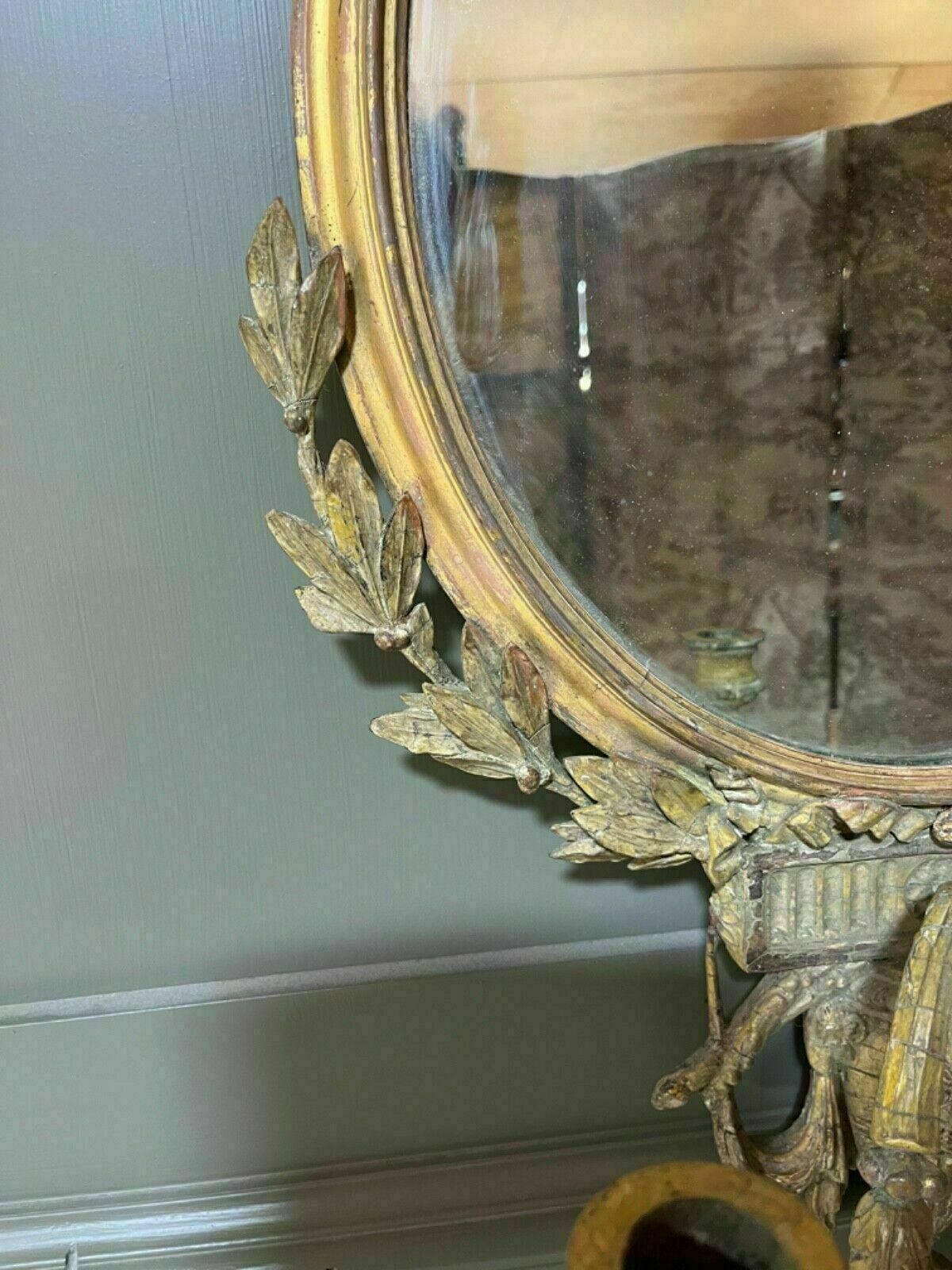 Antique Mirror Georgian Mirror/Wall Sconce 1790’s/1820’s photo for sale
