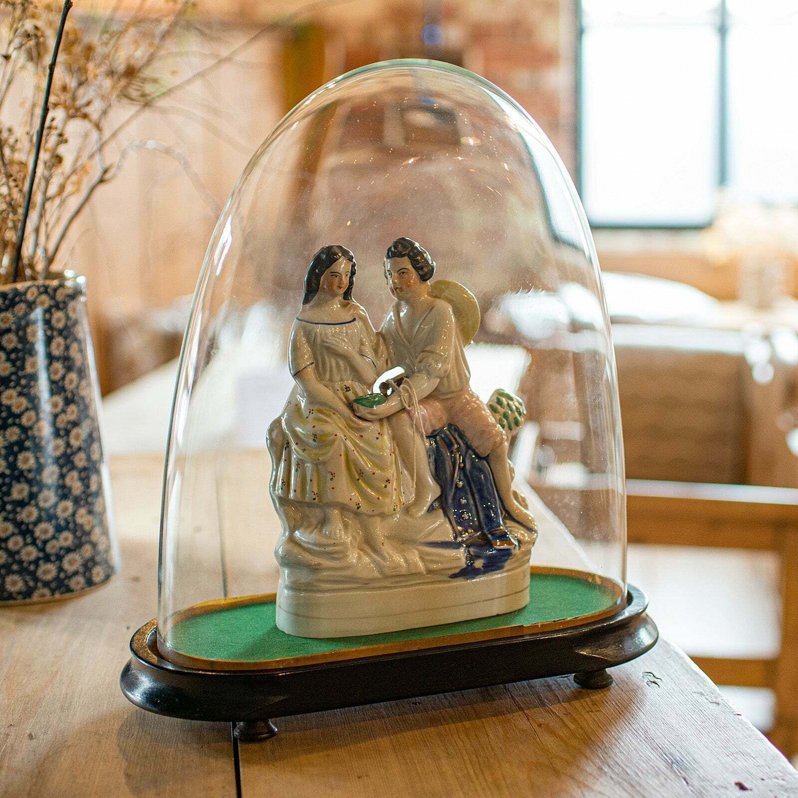Antique Ovoid Clock Dome, English, Glass, Taxidermy Display Showcase, Victorian photo furniture