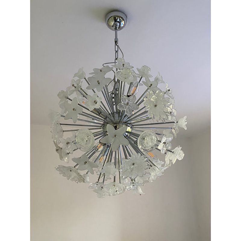 Contemporary "Bouquet" Flowers Murano Glass Sputnik Chandelier photo buy