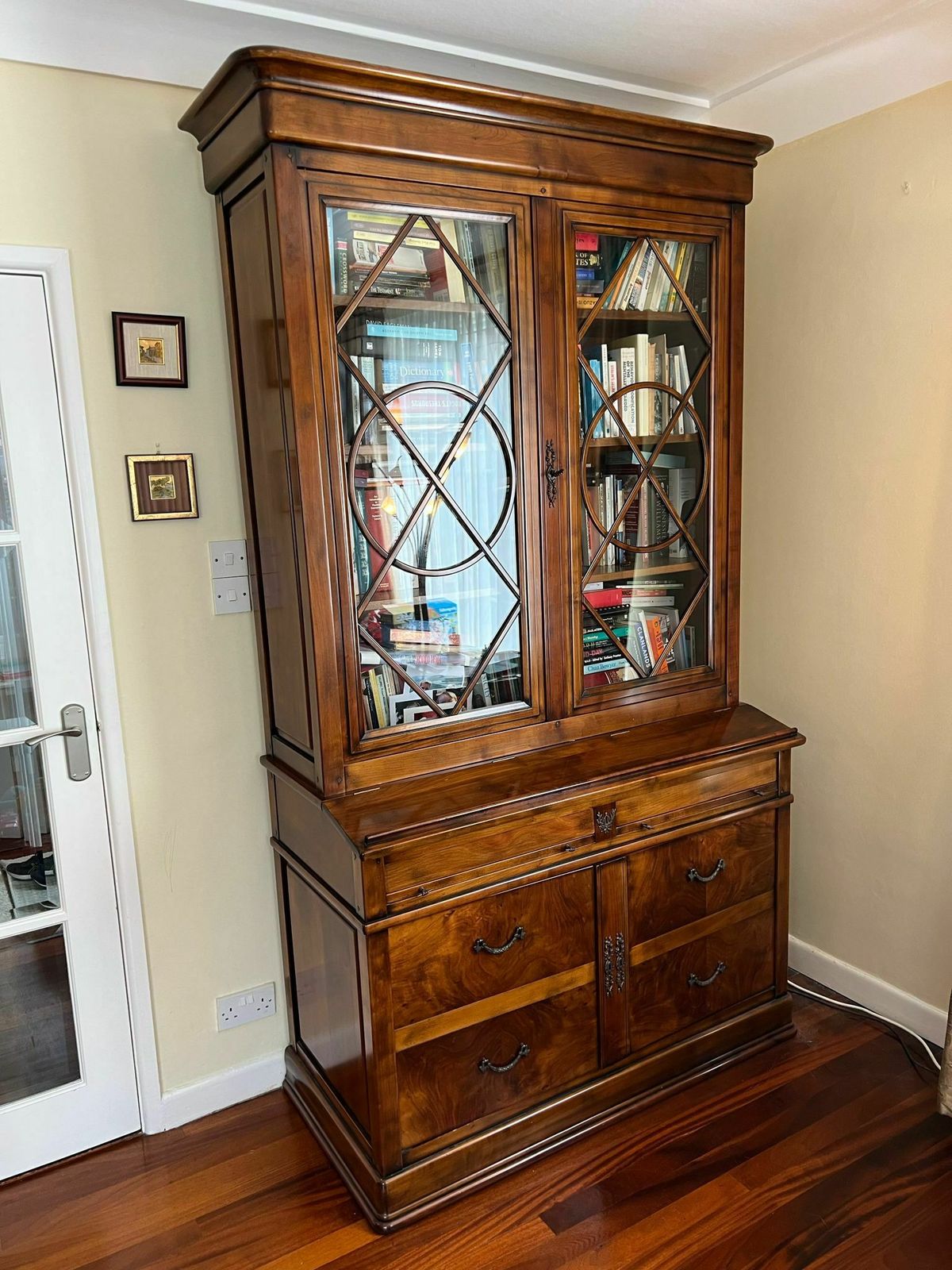 Beautiful Louis Phillippe Style Bookcase In Perfect Condition photo 600.0