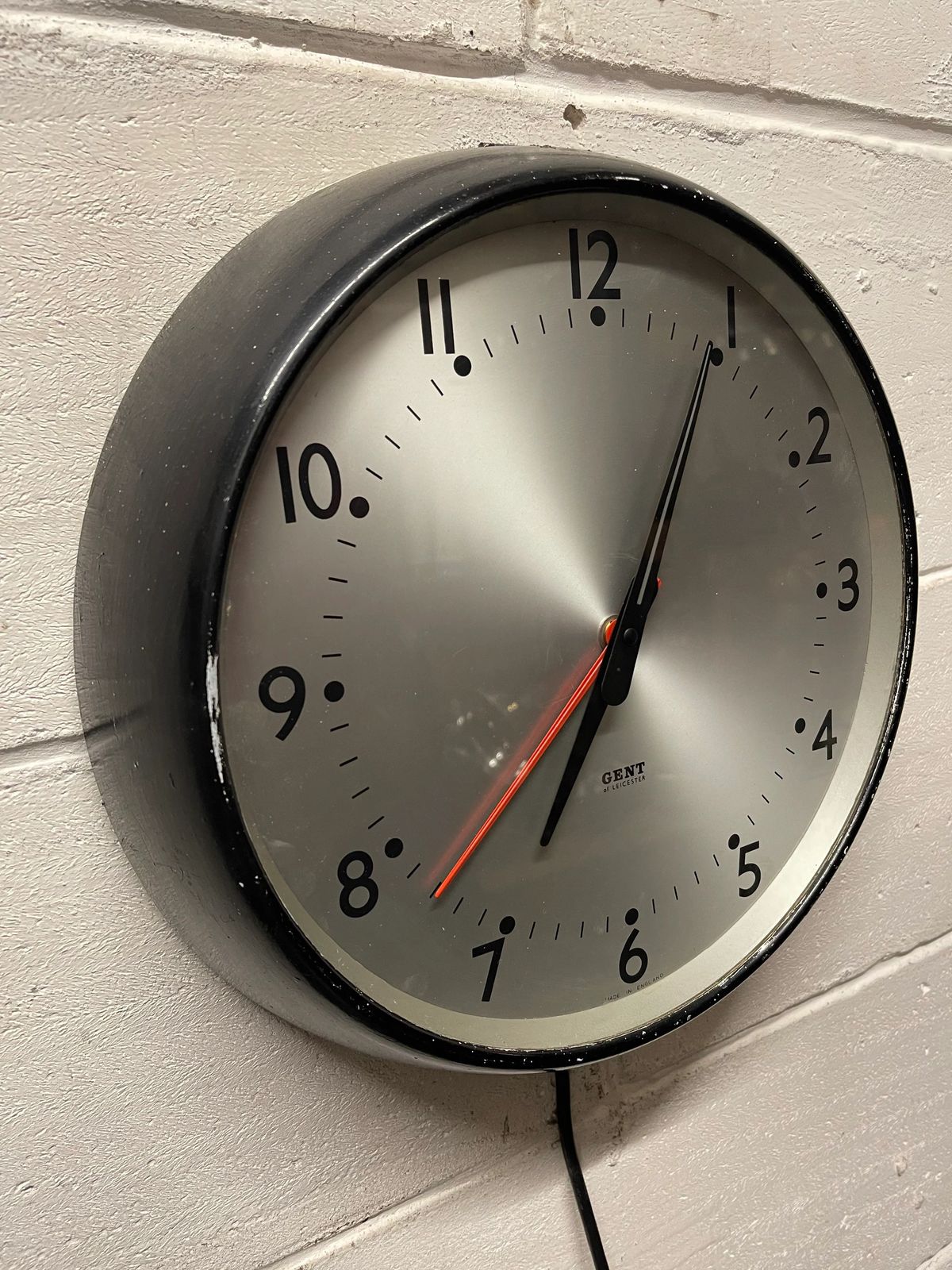 1960s Gents Of Leicester Electric Factory Clock photo Home Decor
