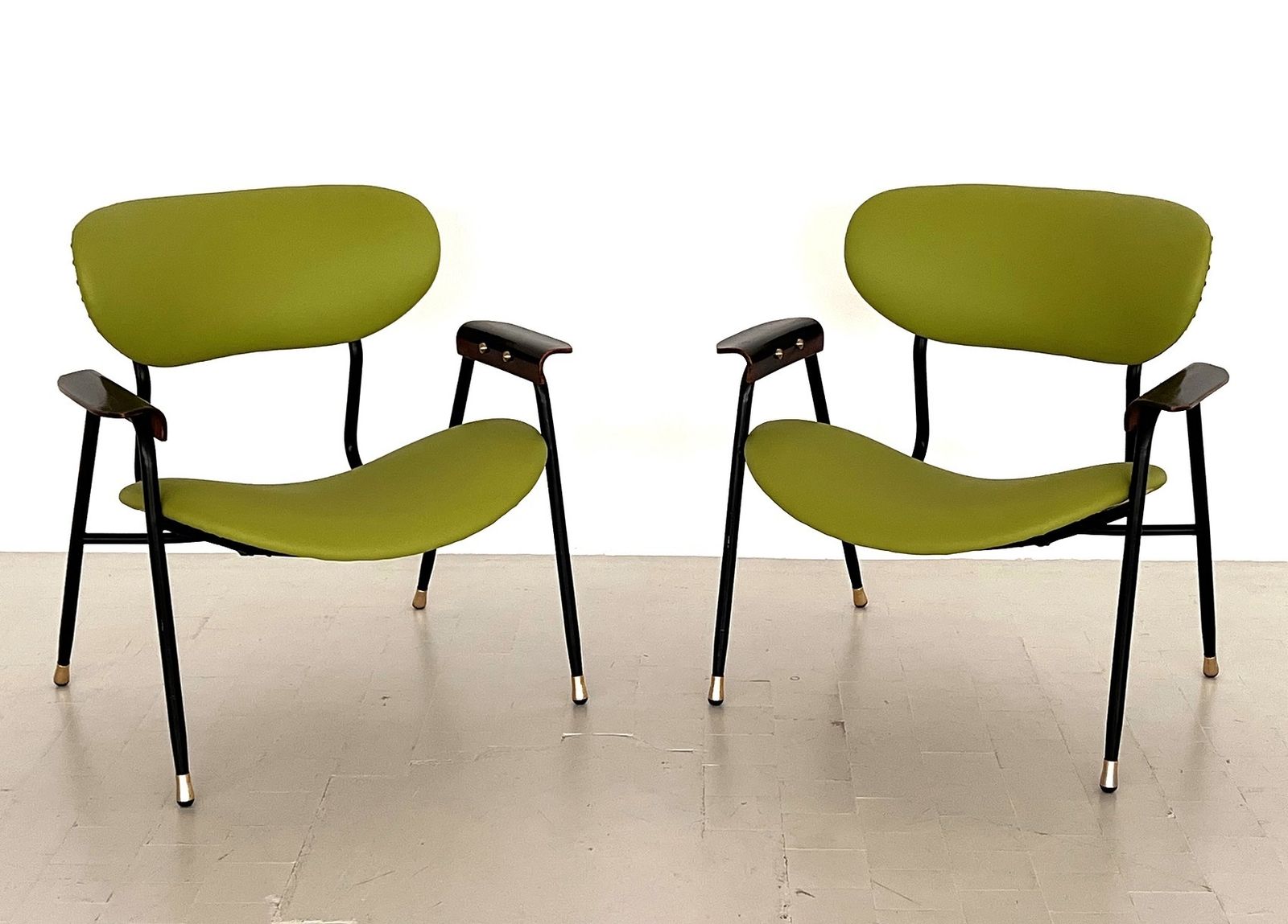 Pair Of Italian Reupholstered Lounge Chairs By Gastone Rinaldi, 1960s, Set Of Two photo furniture