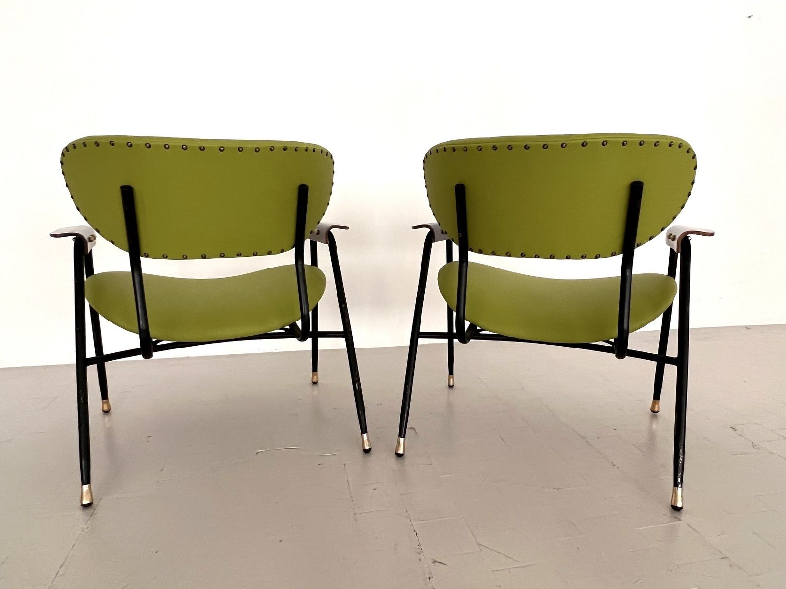 photo buy Pair Of Italian Reupholstered Lounge Chairs By Gastone Rinaldi, 1960s, Set Of Two