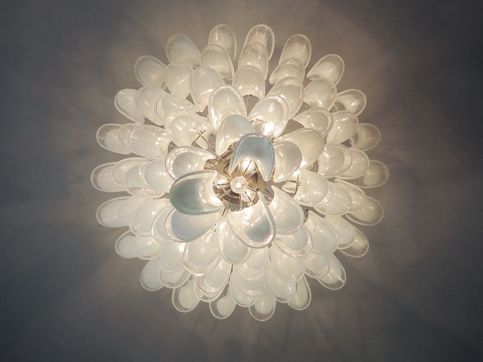 Chandelier Mazzega Murano, Italy   85 Glass Petals photo buy